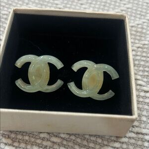 Chanel Clip-on Interlocking CC Earrings